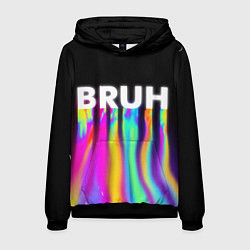 Толстовка-худи мужская BRUH Братан, цвет: 3D-черный