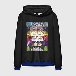 Толстовка-худи мужская Kuroko No Basket, цвет: 3D-синий