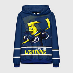 Толстовка-худи мужская Тампа-Бэй Лайтнинг, Tampa Bay Lightning, цвет: 3D-синий