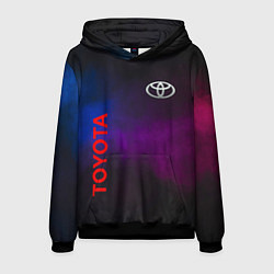 Толстовка-худи мужская Toyota - неоновый дым, цвет: 3D-черный