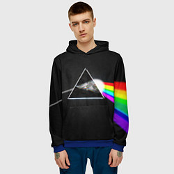 Толстовка-худи мужская PINK FLOYD - ПИНК ФЛОЙД ГЛИТЧ, цвет: 3D-синий — фото 2