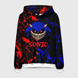 Толстовка-худи мужская SONIC EXE DARK SONIC, цвет: 3D-белый
