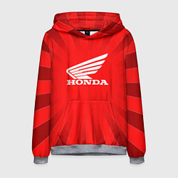 Толстовка-худи мужская Honda красные линии, цвет: 3D-меланж