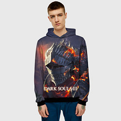Толстовка-худи мужская DARK SOULS III Рыцарь Солнца Дарк Соулс, цвет: 3D-черный — фото 2