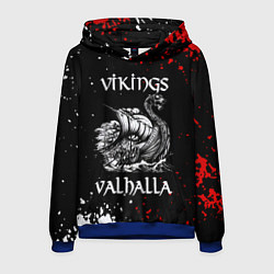 Толстовка-худи мужская Викинги: Вальхалла Vikings: Valhalla, цвет: 3D-синий