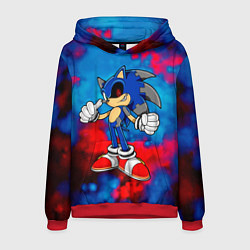 Толстовка-худи мужская СОНИК EXE SONIC, цвет: 3D-красный