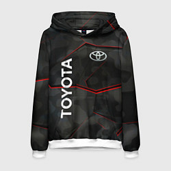 Толстовка-худи мужская Toyota sport auto, цвет: 3D-белый
