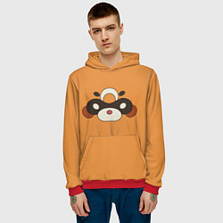 Толстовка-худи мужская Genshin Impact - Гоба, цвет: 3D-красный — фото 2