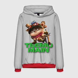 Толстовка-худи мужская Teemo main, цвет: 3D-красный