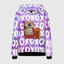 Толстовка-худи мужская Бен Собака, цвет: 3D-черный