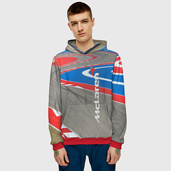 Толстовка-худи мужская McLaren Racing Route, цвет: 3D-красный — фото 2