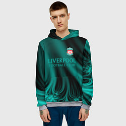 Толстовка-худи мужская Liverpool спорт, цвет: 3D-меланж — фото 2