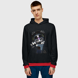Толстовка-худи мужская FNAF Security Breach Музыкальный диджей DJ Music M, цвет: 3D-красный — фото 2