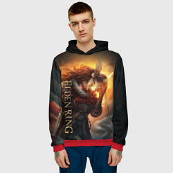 Толстовка-худи мужская ELDEN RING - ЕЛДЕН РИНГ ВАЛЬКИРИЯ, цвет: 3D-красный — фото 2