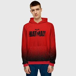 Толстовка-худи мужская Red Logo The Batman, цвет: 3D-красный — фото 2
