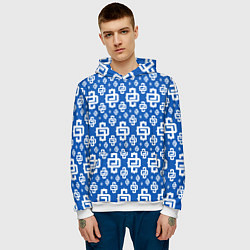 Толстовка-худи мужская Blue Pattern Dope Camo Dope Street Market, цвет: 3D-белый — фото 2