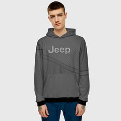 Толстовка-худи мужская JEEP СПОРТ, цвет: 3D-черный — фото 2