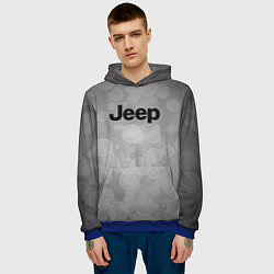 Толстовка-худи мужская JEEP abstraction, цвет: 3D-синий — фото 2