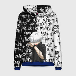 Толстовка-худи мужская КАНЕКИ КЕН ZXC MODE, цвет: 3D-синий