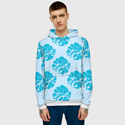 Толстовка-худи мужская Гусу Лань, цвет: 3D-белый — фото 2