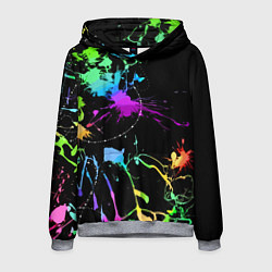 Толстовка-худи мужская Neon vanguard fashion pattern, цвет: 3D-меланж