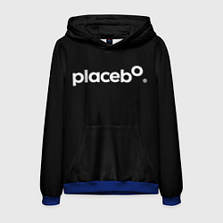 Толстовка-худи мужская Плацебо Логотип, цвет: 3D-синий