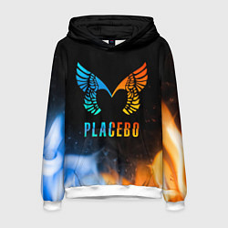 Толстовка-худи мужская Placebo, Logo, цвет: 3D-белый