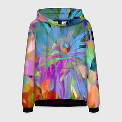 Толстовка-худи мужская Abstract color pattern Summer 2022, цвет: 3D-черный