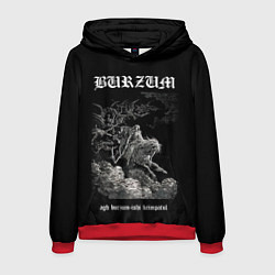 Толстовка-худи мужская Burzum ishi krimpatul, цвет: 3D-красный
