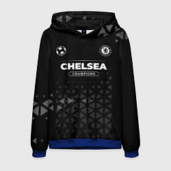 Толстовка-худи мужская Chelsea Форма Champions, цвет: 3D-синий