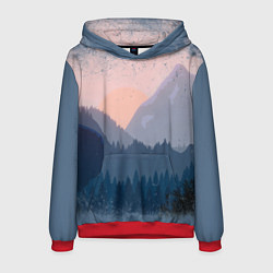 Толстовка-худи мужская Call of the Mountain, цвет: 3D-красный