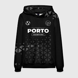 Толстовка-худи мужская Porto Форма Champions, цвет: 3D-черный