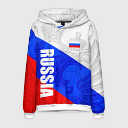 Мужская толстовка RUSSIA - SPORTWEAR - ТРИКОЛОР