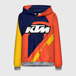 Толстовка-худи мужская KTM VINTAGE SPORTWEAR, цвет: 3D-меланж