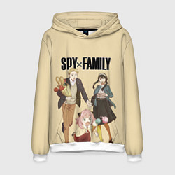 Толстовка-худи мужская Spy x Family: Семья шпиона, цвет: 3D-белый