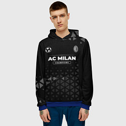 Толстовка-худи мужская AC Milan Форма Champions, цвет: 3D-синий — фото 2