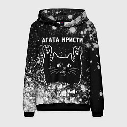 Толстовка-худи мужская Агата Кристи Rock Cat FS, цвет: 3D-черный