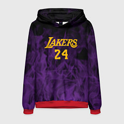 Мужская толстовка Lakers 24 фиолетовое пламя