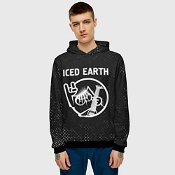 Толстовка-худи мужская Iced Earth - КОТ - Гранж, цвет: 3D-черный — фото 2