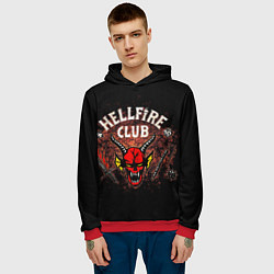 Толстовка-худи мужская Hellfire club, цвет: 3D-красный — фото 2