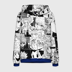 Толстовка-худи мужская Hunter x Hunter pattern, цвет: 3D-синий