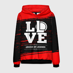 Толстовка-худи мужская League of Legends Love Классика, цвет: 3D-черный