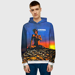 Толстовка-худи мужская Deadly Sting - Scorpions, цвет: 3D-белый — фото 2