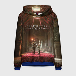 Толстовка-худи мужская Амиция и Гуго A Plague Tale Requiem, цвет: 3D-синий
