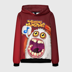 Толстовка-худи мужская My singing monster, цвет: 3D-черный