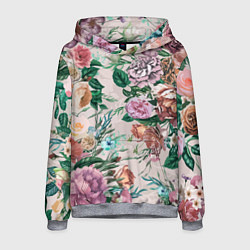 Толстовка-худи мужская Color floral pattern Expressionism Summer, цвет: 3D-меланж