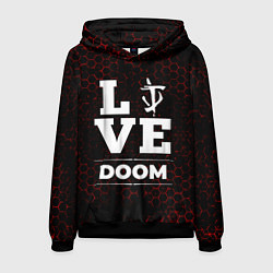 Толстовка-худи мужская Doom Love Классика, цвет: 3D-черный