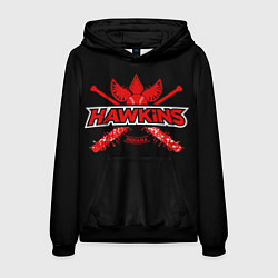 Толстовка-худи мужская Hawkins Indiana, цвет: 3D-черный