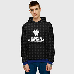 Толстовка-худи мужская Boris Brejcha High-Tech Minimal, цвет: 3D-синий — фото 2
