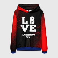 Толстовка-худи мужская Rainbow Six Love Классика, цвет: 3D-синий